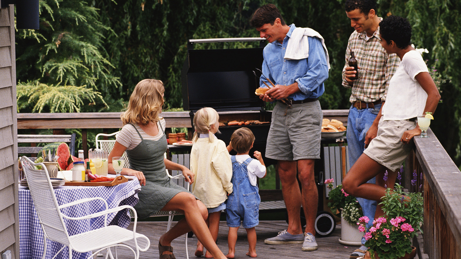 Outdoor family gathering on a treated yard, Middletown DE
